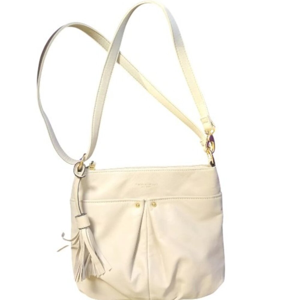 TIGNANELLO Beige Leather Crossbody - NWT